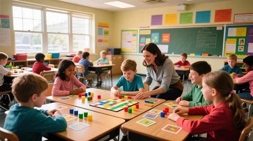 Bright and welcoming classroom scene at a local Harlow primary school